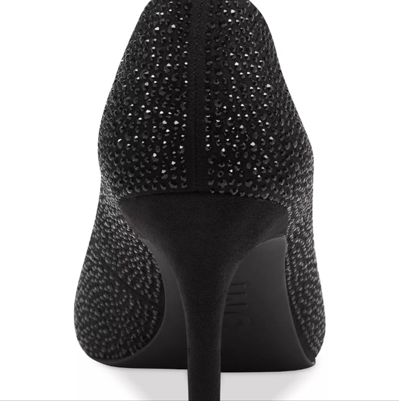 INC International Concepts Zitah Embellished Pumps Black -7.5 - Picture 3 of 8